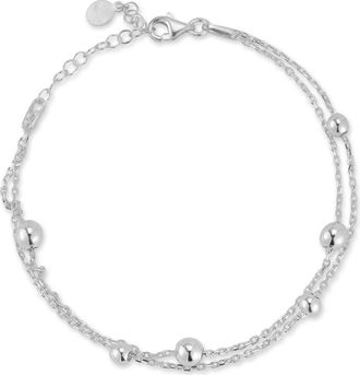 Sphera Milano Layered Ball Chain Bracelet in Silver at Nordstrom Rack