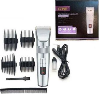 Trade Shop Trade Shop - Rasoio Elettrico Tagliacapelli Gw-9673 Ricaricabile + 4 Pettini Capelli