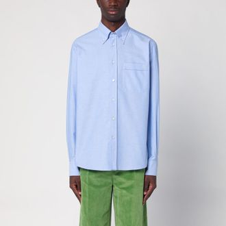 Valentino Light blue cotton button-down shirt