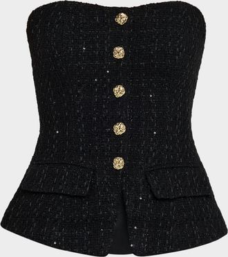 Generation Love Quinn Strapless Tweed Vest