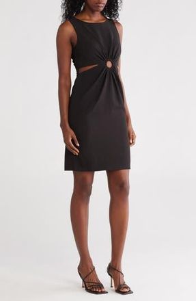 Julia Jordan Cutout Sleeveless Minidress in Black at Nordstrom Rack, Size 10