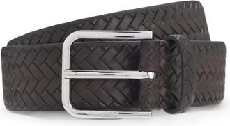BOSS Pin-buckle belt in woven leather