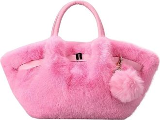 Generic Womens Plush Bags Fluffy Small Crossbody Bag Mini Tote Purses Plush Shoulder Handbag For Women(Color 05)
