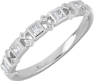 Bony Levy Geo 18K 0.23 Ct. Tw. Diamond Stackable Ring