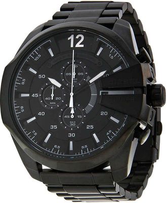 Diesel Mega Chief Chronograph Black Dial Mens Watch DZ4283