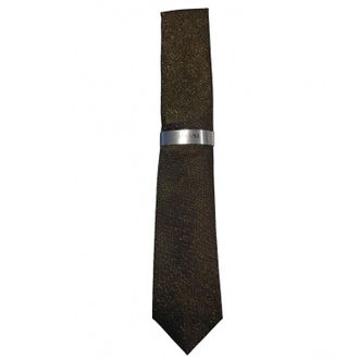 Alfani Mens Designer Tie In Black Multi