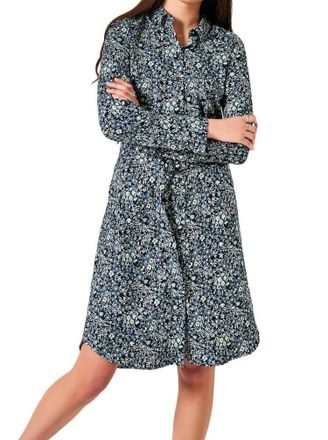 DeSoto Kaja Short Shirtdress In Blue Multi