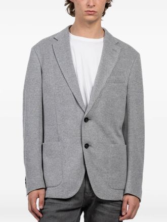 Fradi Giacca single-breasted blazer - men - Cotton/Wool/Polyester - 56 - Grey