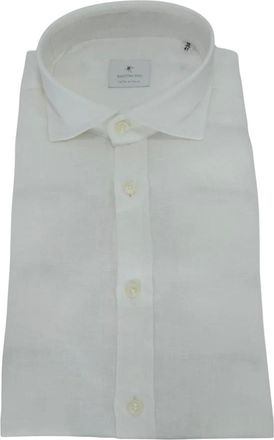 Bastoncino Heren, Overhemden, Wit, Maat: 4XL Katoen