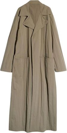 Gucci Washed Matte Nylon Trench Coat - Dames - Trenchcoats - Beige - 2XS - Nylon - Jassen