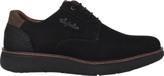 Australian Footware Zwarte veterschoen voor heren - Heren - Sneakers - Zwart - 39 EU - Schoenen
