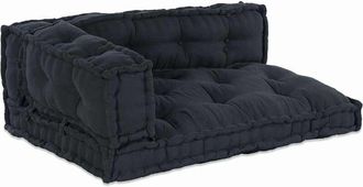 vidaXL Cojín para Sofá Pallet 3 pcs Antracita tela Vidaxl