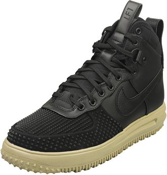 Nike Lunar Force 1 Duckboot Mens Trainers DZ5320 Sneakers Shoes (UK 8 US 9 EU 42.5, Black Neutral Olive 001)