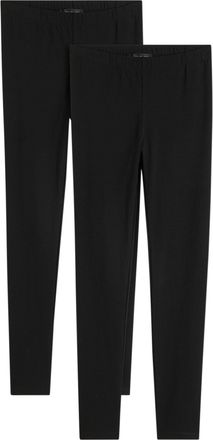 Bonprix Leggings BONPRIX Leggings (2er-Pack), Damen, Gr. 48/50 (XL), N-Gr, schwarz, Obermaterial: 95% Baumwolle, 5% Elasthan, skinny fit, Hosen Leggings, aus 