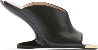 N°21 logo-plaque 100mm leather sandals - women - CALFSKIN/Goat Skin/Calf Leather - 37 - Black