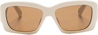 Jacquemus Beige Zonnebril met Bruin Getinte Glazen - Dames - Zonnebrillen - Beige - ONE Size - Accessoires