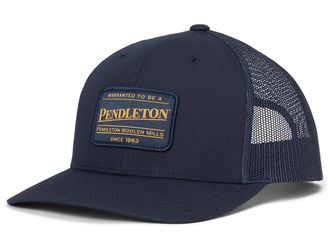 Pendleton Classic Patch Trucker Baseball Caps Navy, Polyester