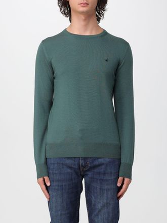 Brooksfield Maglia girocollo in pura lana con maniche lunghe e bordi a costine