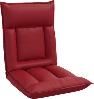 vidaXL Sill&oacute;n Ajustable Rojo Vino Cuero Sint&eacute;tico Vidaxl