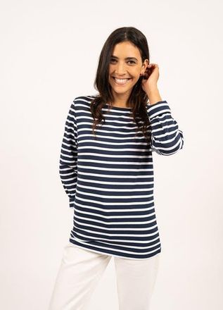Saint James MINQUIERS MODERN - Breton Striped Shirt in Navy/white at Nordstrom, Size 4X-Large Eu