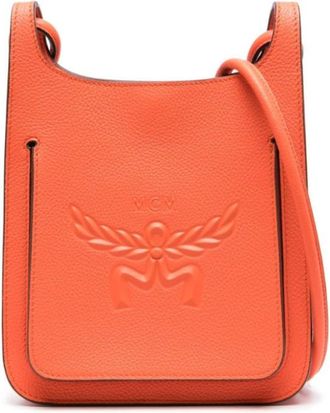 MCM Orange Mini bag with logo