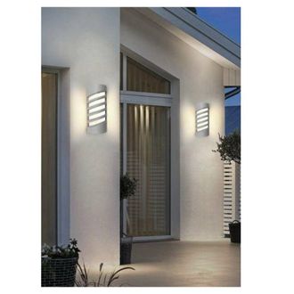 Trade Shop Trade Shop Traesio - Trade Shop - Applique Led A Parete 12 W Per Esterno Luce 3000k 6500k 4000k Grigio Ip65 Es56