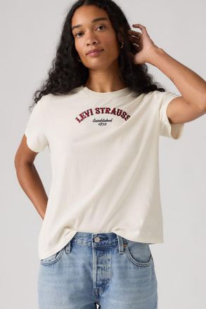 Levi's Graphic Favorite Tee - Donna - XS - Bianco / Western Collegiate Tofu