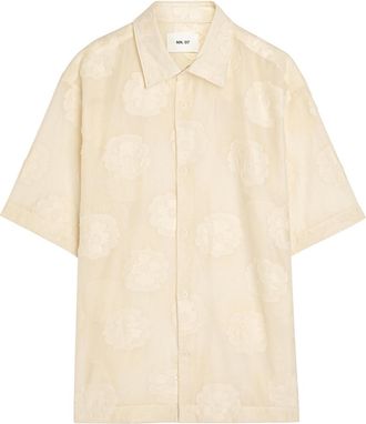 Nn.07 Freddy Floral Cotton-blend Shirt - White - Xxl