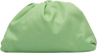 Bottega Veneta Pre-owned Clutches, female, Green, Size: ONE SIZE Pre-owned The Pouch