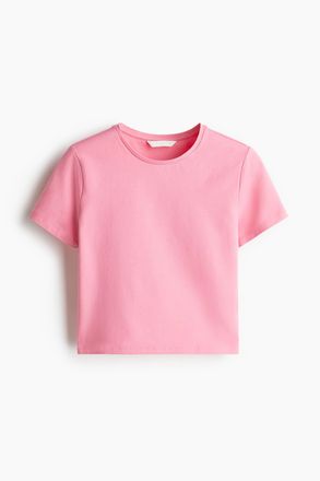 H&M Kurzes T-Shirt - Rosa