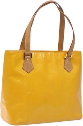 Louis Vuitton Tweedehands leren Louis Vuitton tassen - Dames - Vintage Shopper - Geel - ONE Size - Leer - Vintage