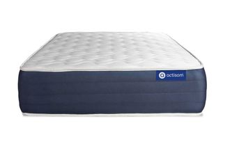 Actisom Colch&oacute;n blanco con l&aacute;tex y espuma viscoel&aacute;stica 120 x 190