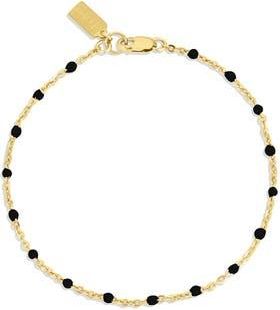 Set & Stones Kaz Bracelet in Gold /Black at Nordstrom, Size 7