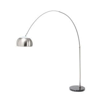 Oresteluchetta L&aacute;mpara De Pie Arco De Metal Con Base De M&aacute;rmol Altura 220 Cm Bow