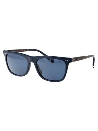 Polo Ralph Lauren 0PH4205U Acetate Wayfarer Sunglasses - Navy