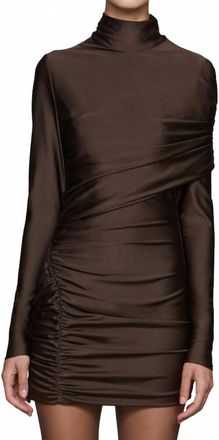Et Ochs Fallon Mini Dress In Chocolate