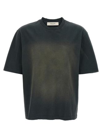 Golden Goose Black Used Dyed Cotton T-shirt