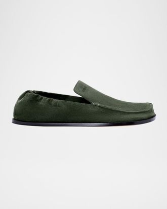 Loewe Men & apos;s Flex Suede Moc-Toe Loafers