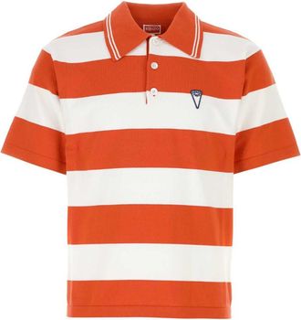 Kenzo Orange Striped Polo