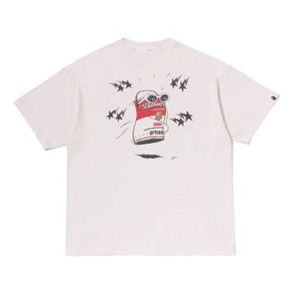 A Bathing Ape x Saint Mxxxxxx Dancing Can T-Shirt White 0ZXTEM904091RWHX