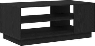 vidaXL Coffee Table Black oak 102 x 55 x 43 cm Engineered wood Vidaxl