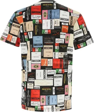 Moschino Mens Printed Cotton T-Shirt Fantasiavarianteunica Exterior Exterior: T-shirts And Polos