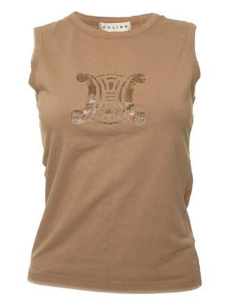 Celine 1990 Triomphe short sleeve T-shirt - Neutrals