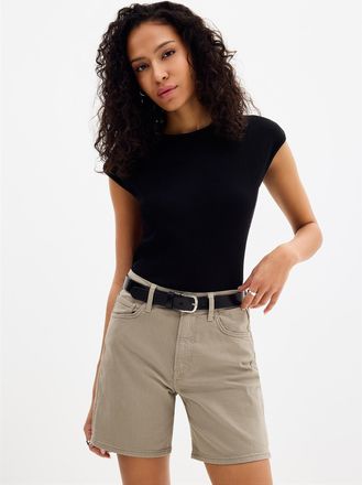 Mavi Womens Heidi longline short Fit: Relaxed leg, high rise