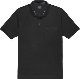 Marvelis Poloshirt MARVELIS, Herren, Gr. 4XL, schwarz, Jersey, Obermaterial: 57% Baumwolle, 43% Polyester, regular fit normal, Shirts Poloshirt
