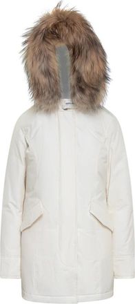 Woolrich Witte Bont Gevoerde Parka Jas - Dames - Jassen - Beige - S - Jassen