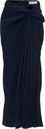 J.W.Anderson draped maxi skirt - women - Polyester - 8 - Blue