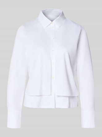 Marc Cain Regular Fit Bluse in Layering-Optik in Weiss, Gr&ouml;&szlig;e 34