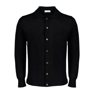 Autore Cardigan Freeman In Lana Merino - - Knitwear - Uomo - Nero - S