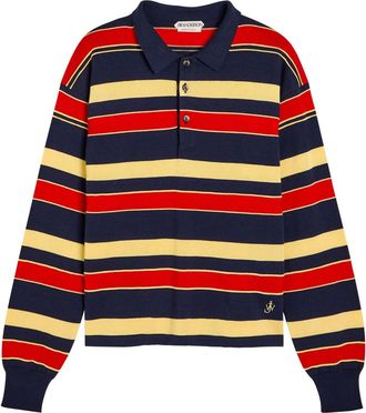 J.W.Anderson Striped Knit Polo Shirt - Multicoloured 1 - S (UK8-10 / S)